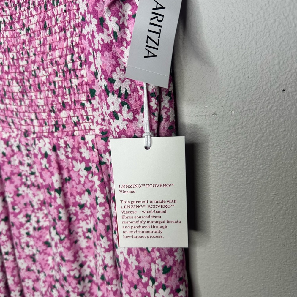 NWT Aritzia Pink Floral Dress - Picture 5 of 8